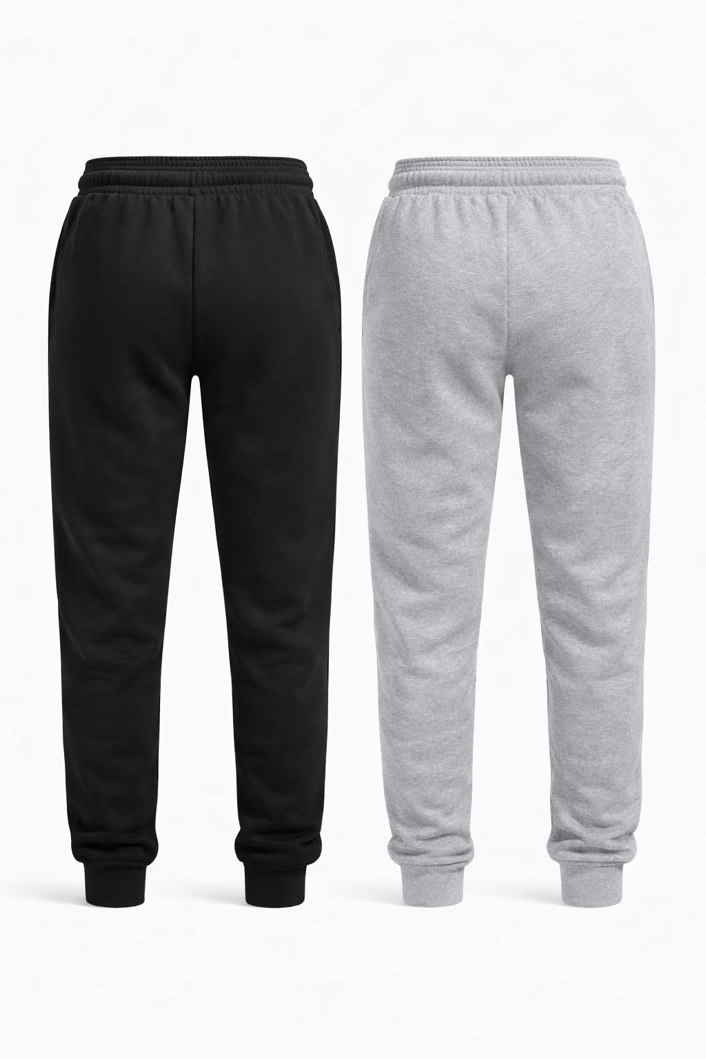 Pressure Made Me™ Unisex Core Fleece Joggers — Black/Heather Gray