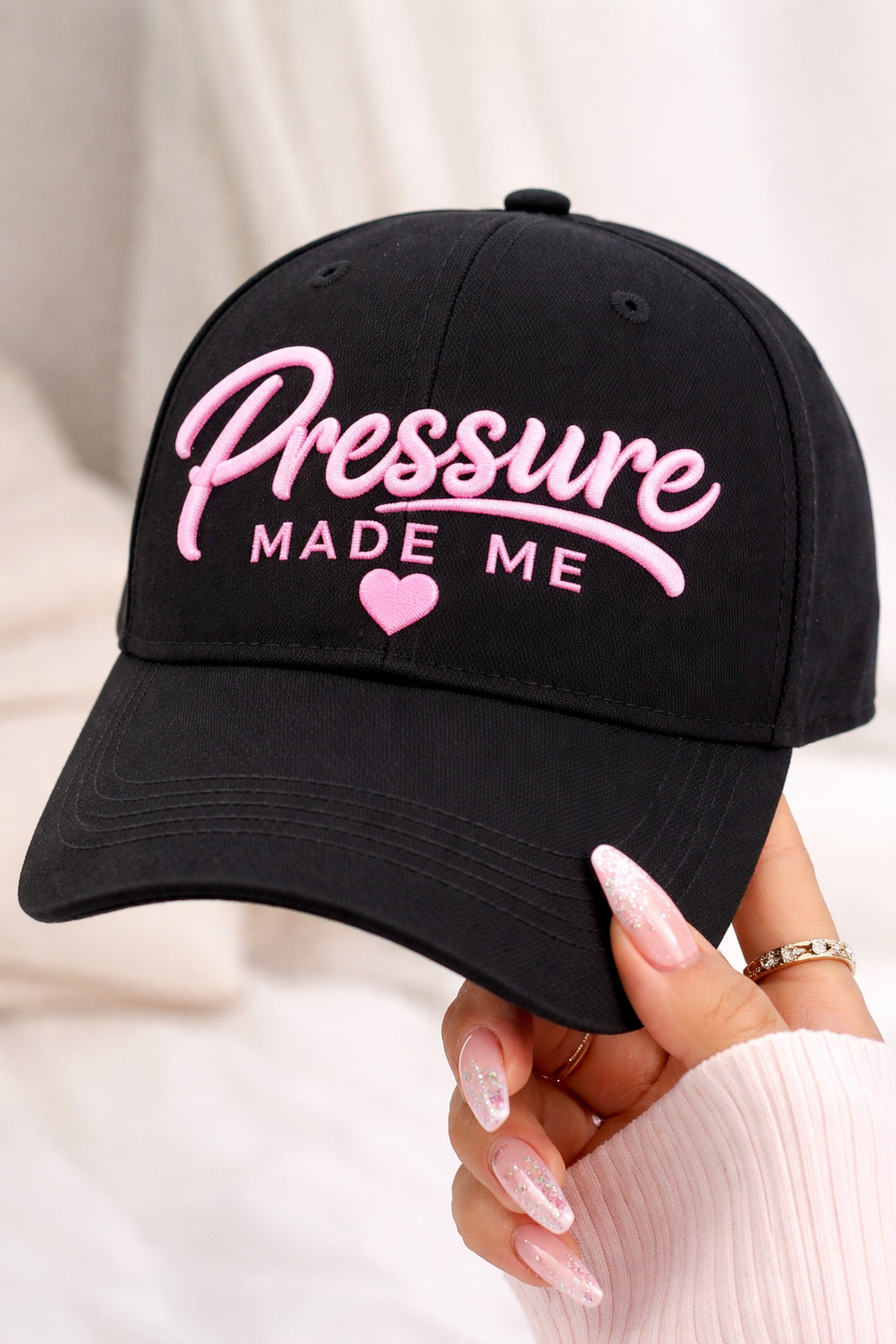 Pressure Made Me™ embroidered cap