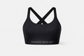 Pressure Made Me™ Crossback Sports Bra (Onyx Black)
