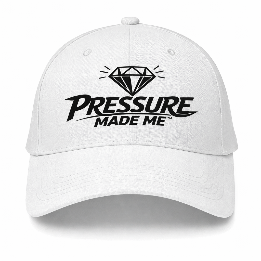 Pressure Made Me™ Classic casual Hat (White)